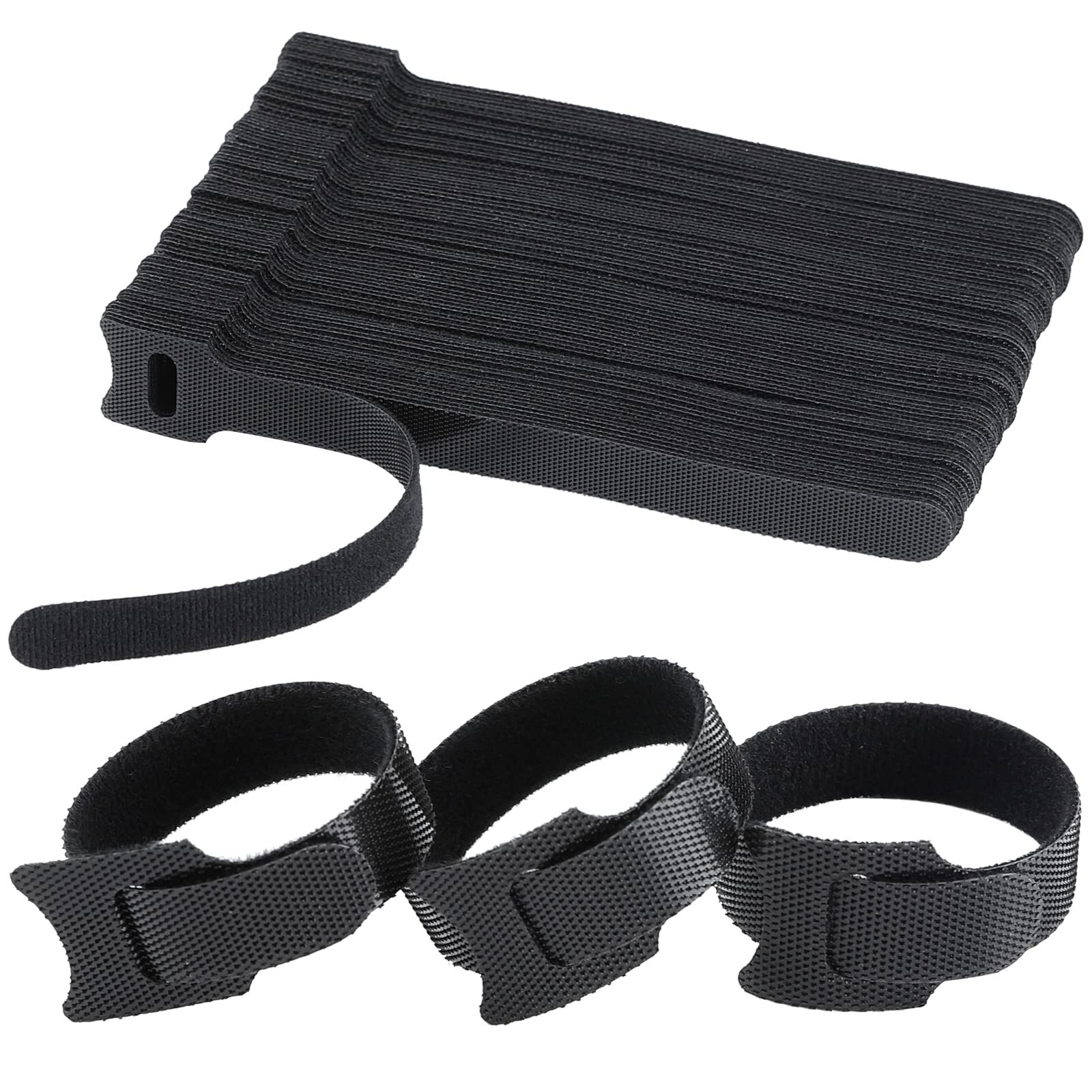 120 Pcs 6 Inch Reusable Cable Ties Adjustable Cord Holder Cable Organizer