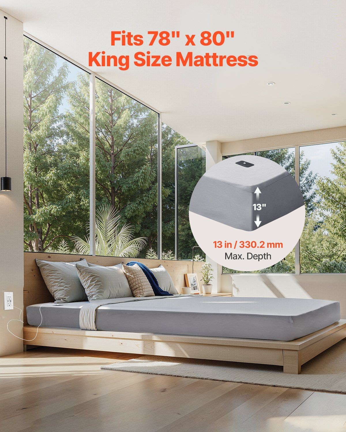 Safe Grounding Sheet with Resistor King 95% Cotton 5% Silver 78x80in