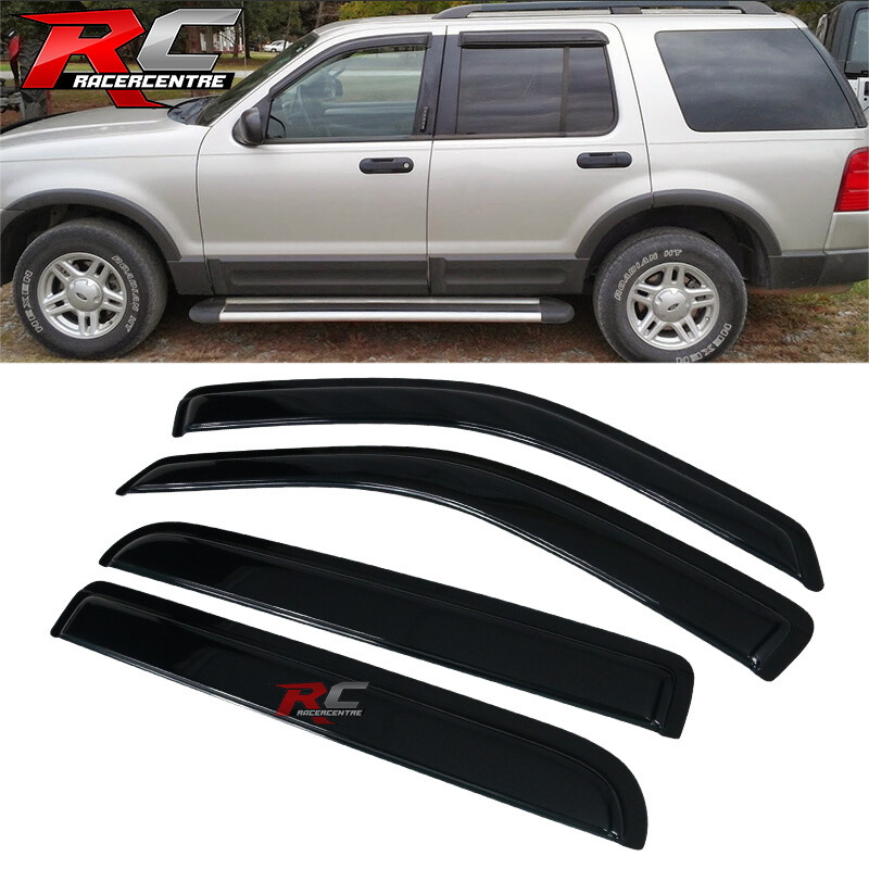 Fits 02-10 Ford Explorer 03-05 Lincoln Aviator Window Visors Sun Rain Guard 4PC