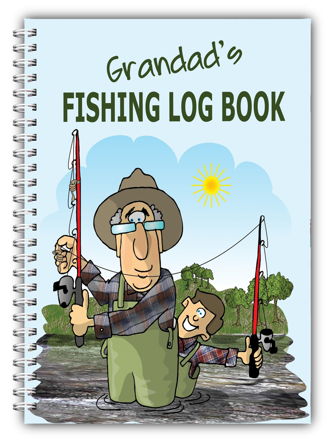 A5 FISHING LOG BOOK/ DAILY FISHING DIARY/ A5 PERSONALISED FISHERMAN'S GIFT/10