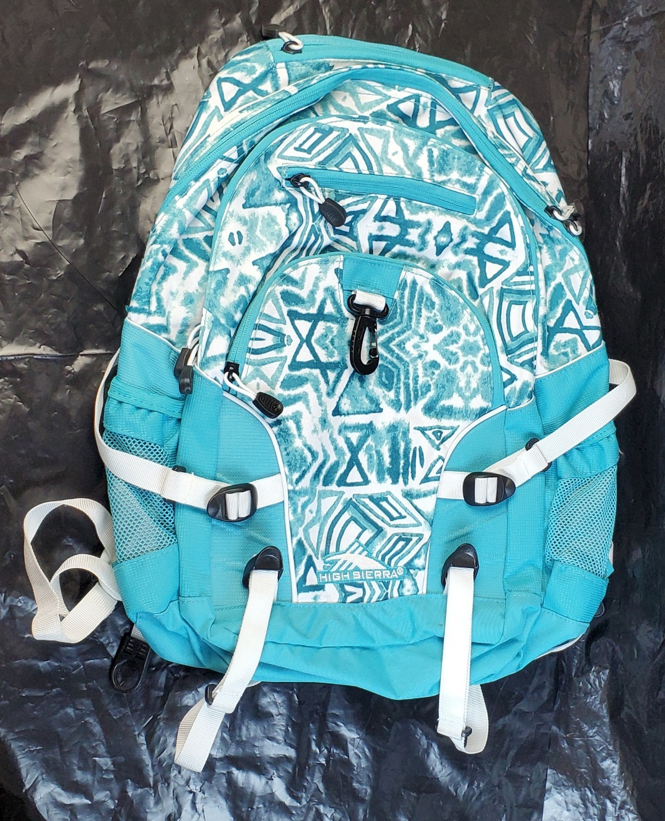 High Sierra Loop Multicolor Tribal Design Colorful Backpack Daypack - GUC