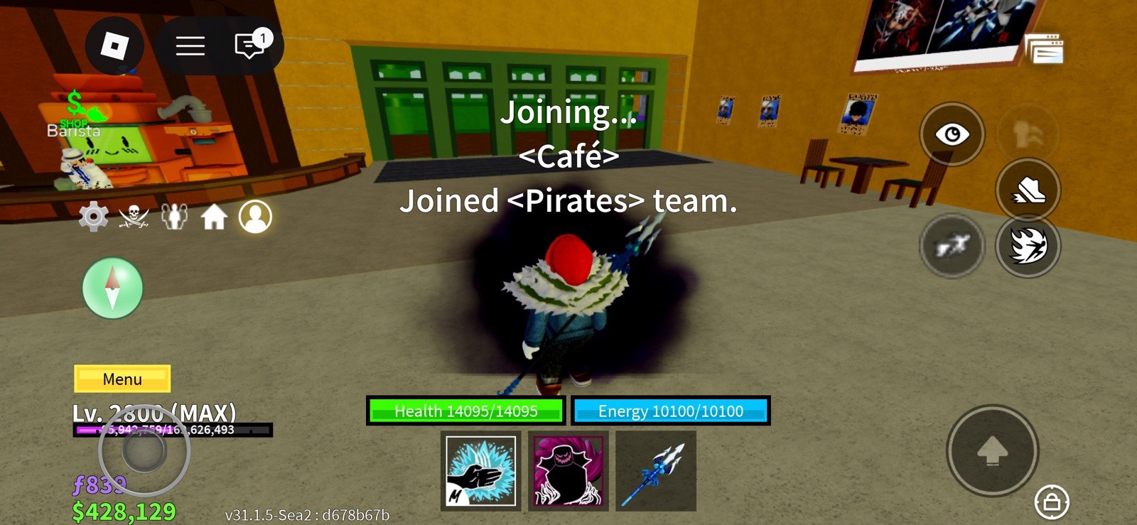 Blox Fruits Game Account - Sea 2 Generation, Level 2600 (MAX) ID d678b67b