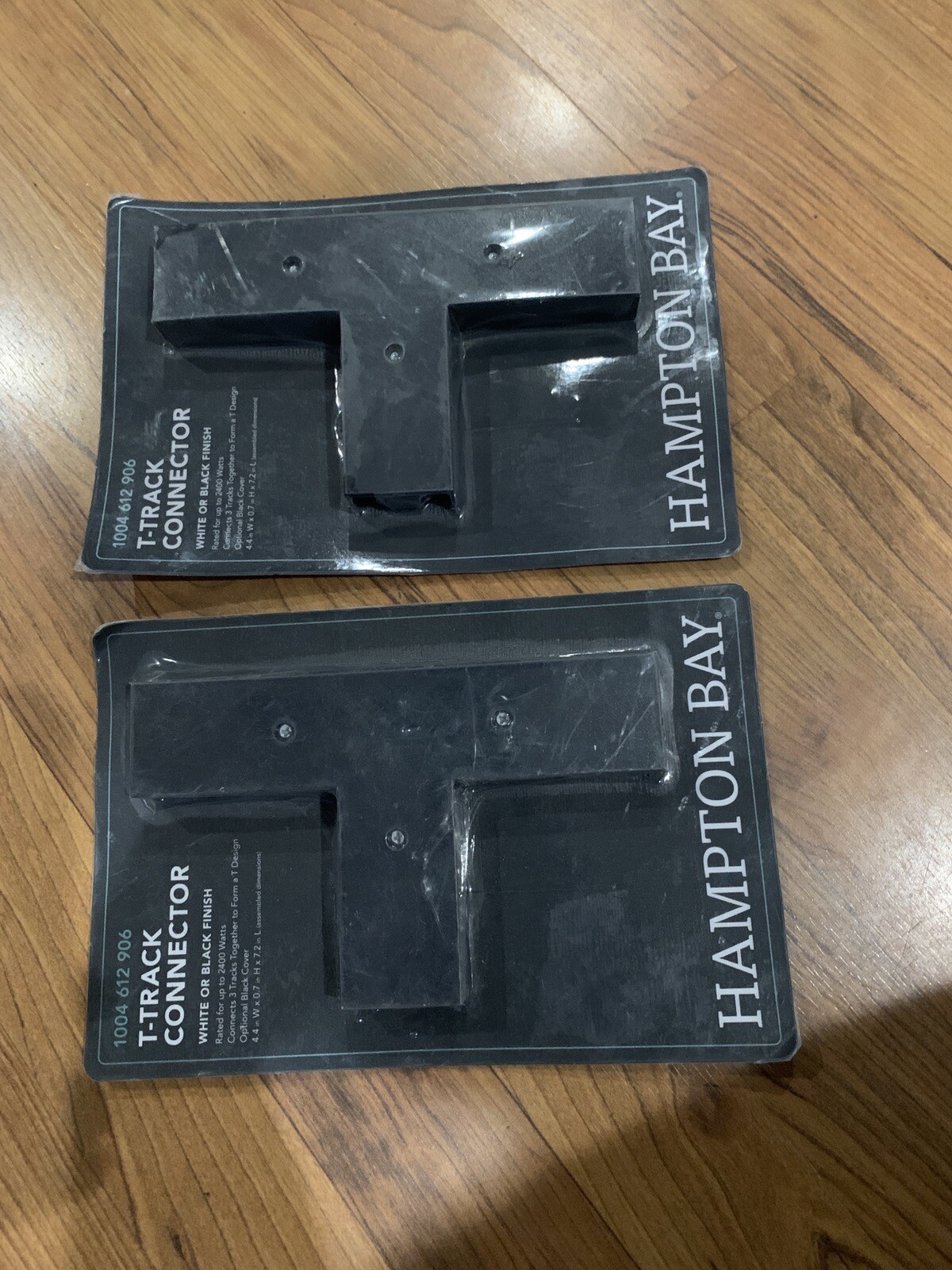 NEW 2 Hampton Bay Track Connector - Matte Black Finish - 1004 612 906 Set Of 2