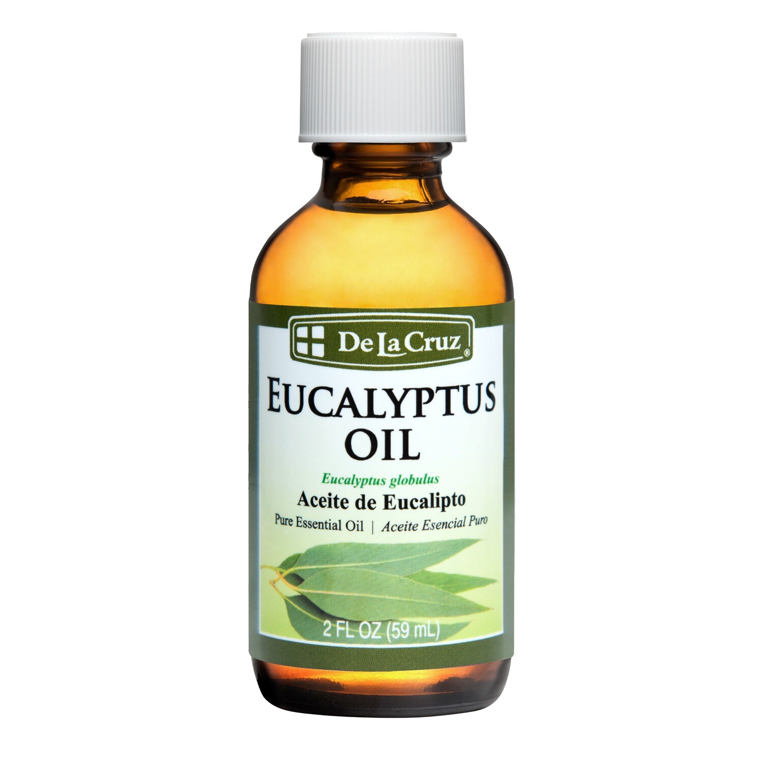 De La Cruz Pure Eucalyptus Essential Oil, Steam-Distilled  2 OZ / Bottled in USA