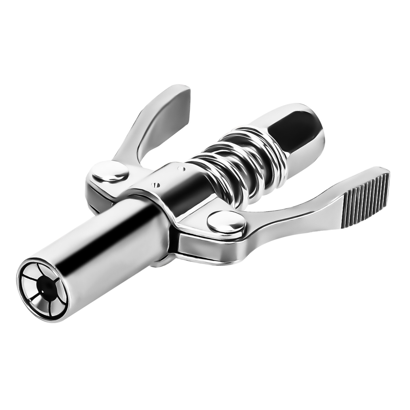High Pressure Grease Gun Coupler 1/8" NPT Double Handle Grease Nozzle Oil Pump