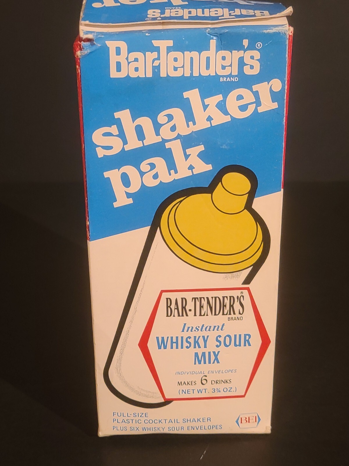 Vintage Sealed Bar-tenders Shakers Pak Cocktail Shaker