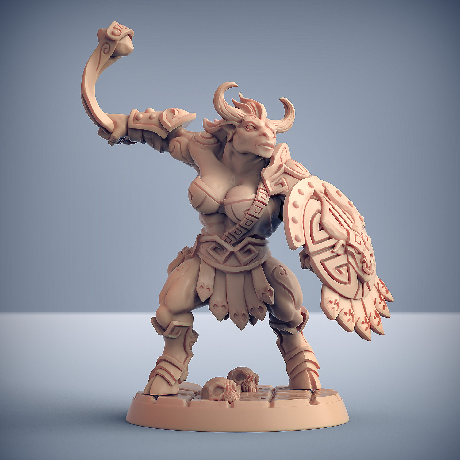 Labyrinth Minoc F v1 - Minotaur - Artisan Guild Fantasy Dungeons & Dragons Mini