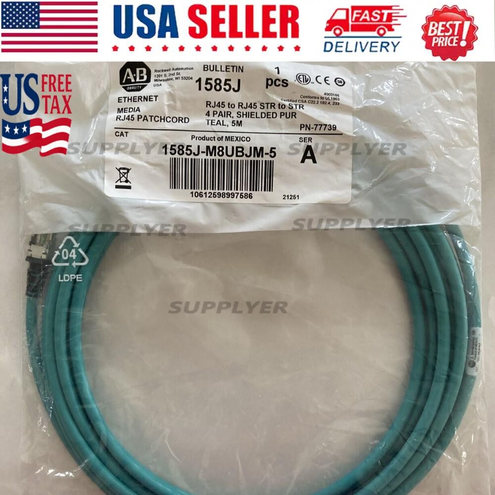 NEW AB Bulletin 1585J-M8UBJM-5 Ethernet PATCHCORD 1585JM8UBJM5 US Free Tax