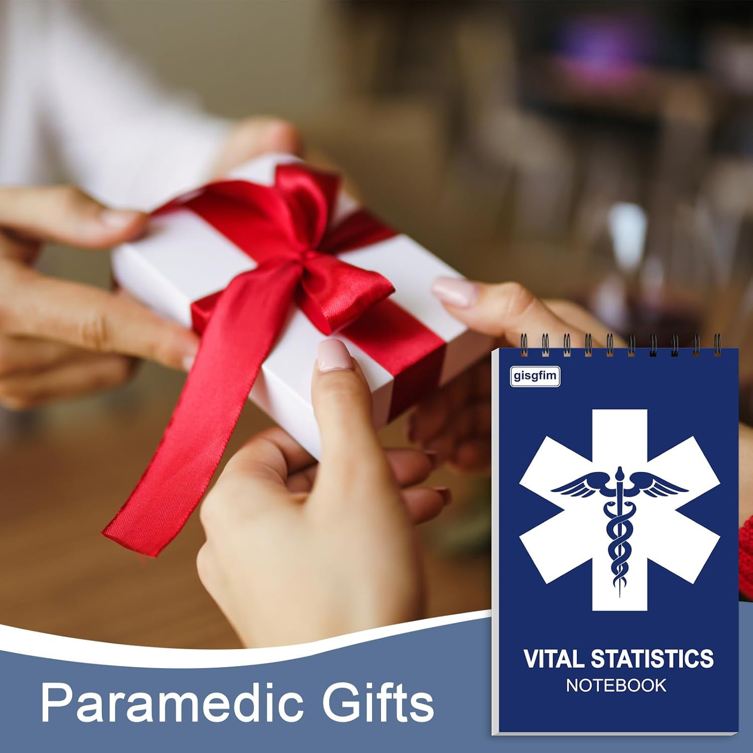EMT First Responders Vital Statistics Notepad - 4 Pack Medical Notebook 70 Sheet