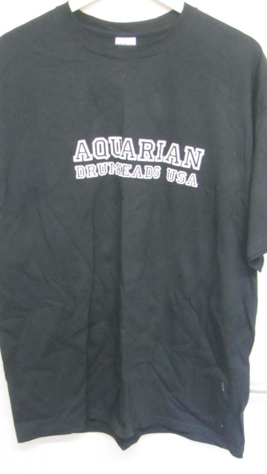 Aquarian Drumheads College T-shirt, Ultra Cotton, Black, New, X Large, Gildan