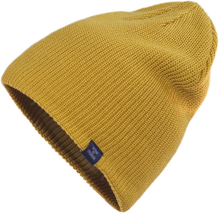 CLAPE Winter Beanie Stylish Knitted Fisherman Caps Soft One Size, Kh33-yellow