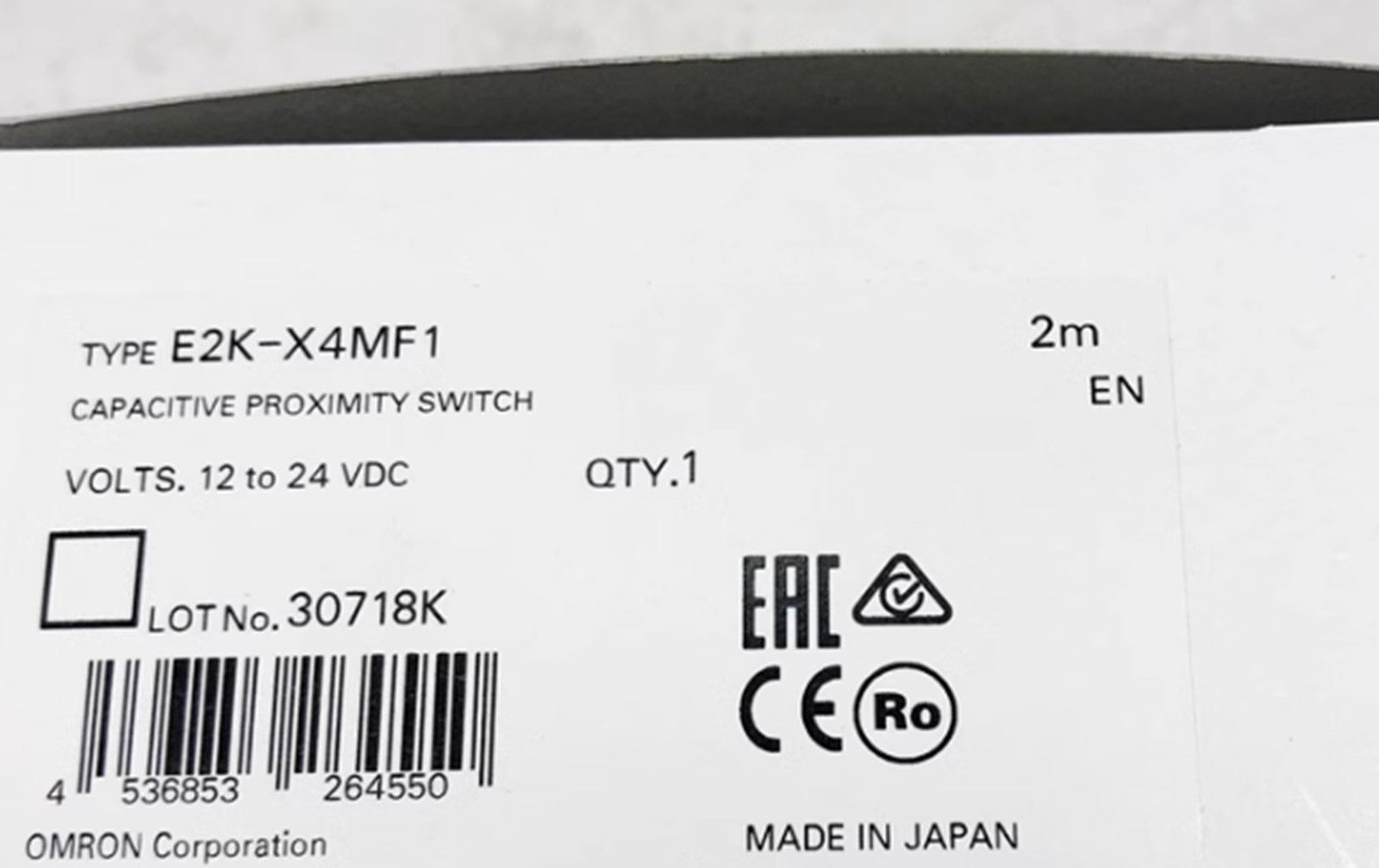 NEW OMRON E2K-X4MF1 Proximity Switch Sensor 12-24VDC