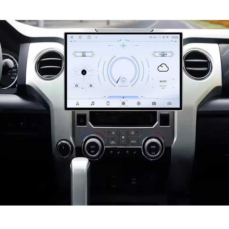 13.3" Android Car Radio Stereo GPS Navi Carplay WiFi For Toyota Tundra 2014-2018