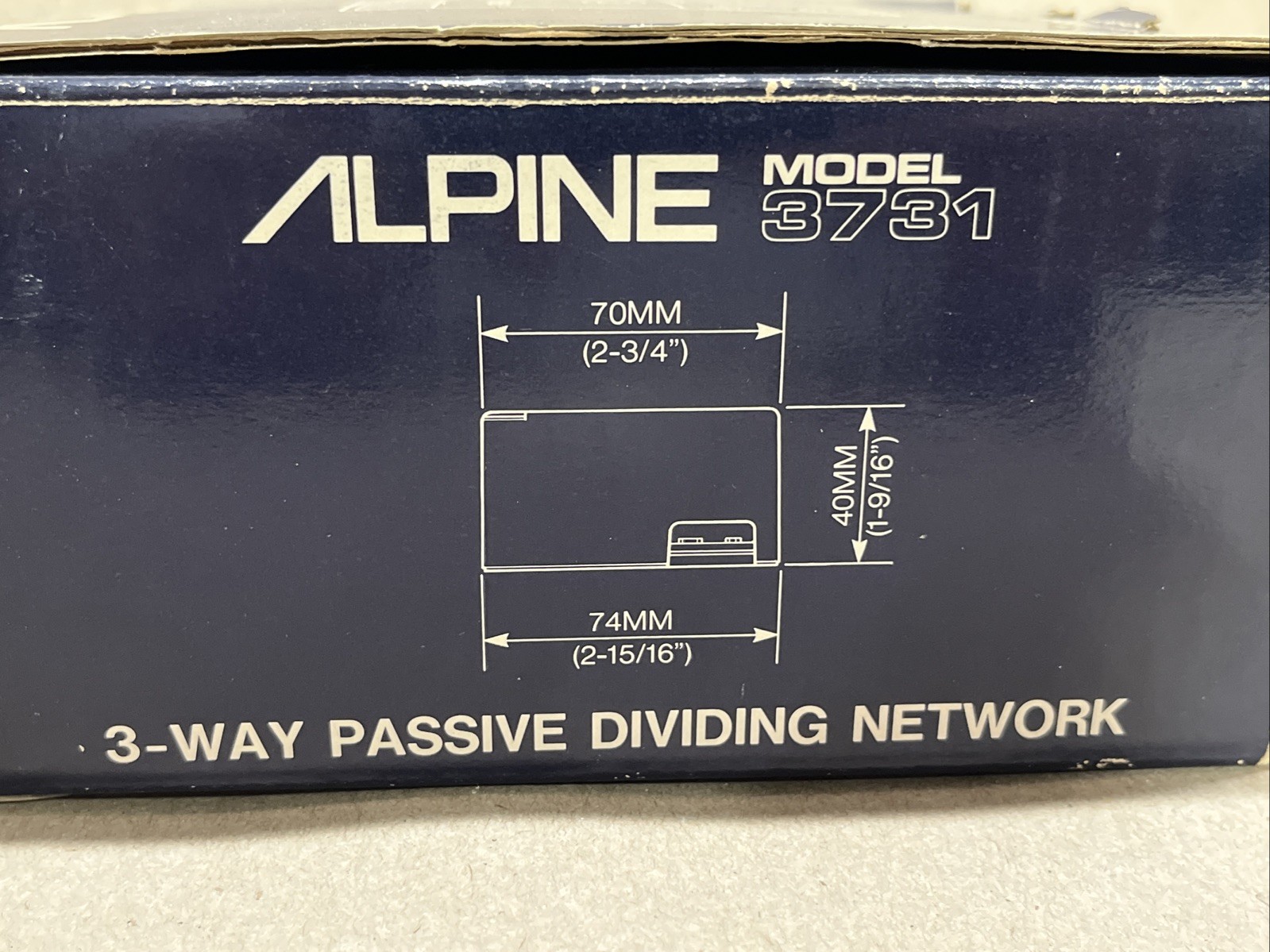 Vintage Alpine 3731 3 Way Passive Dividing Network Crossover For 6011 Tweeters