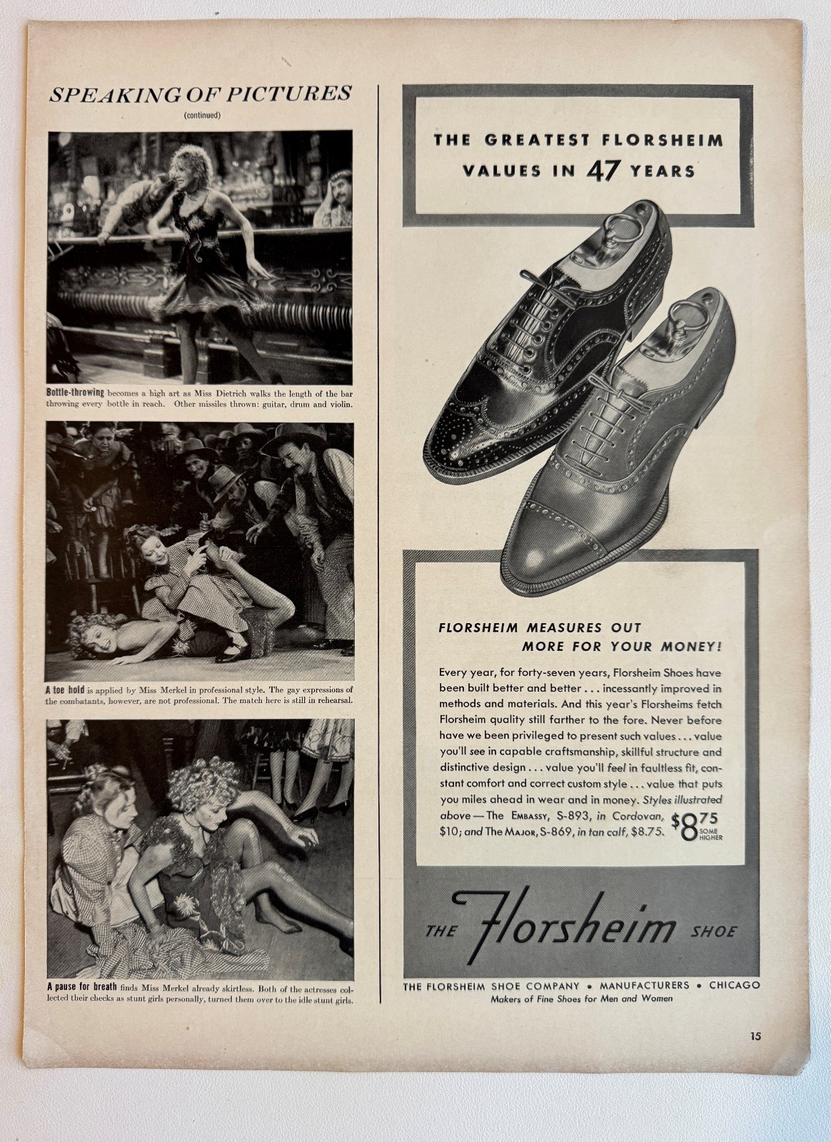 1939 Florsheim Shoes, Jarman Shoes, Glovers Mange Medicine Vintage Print Ads