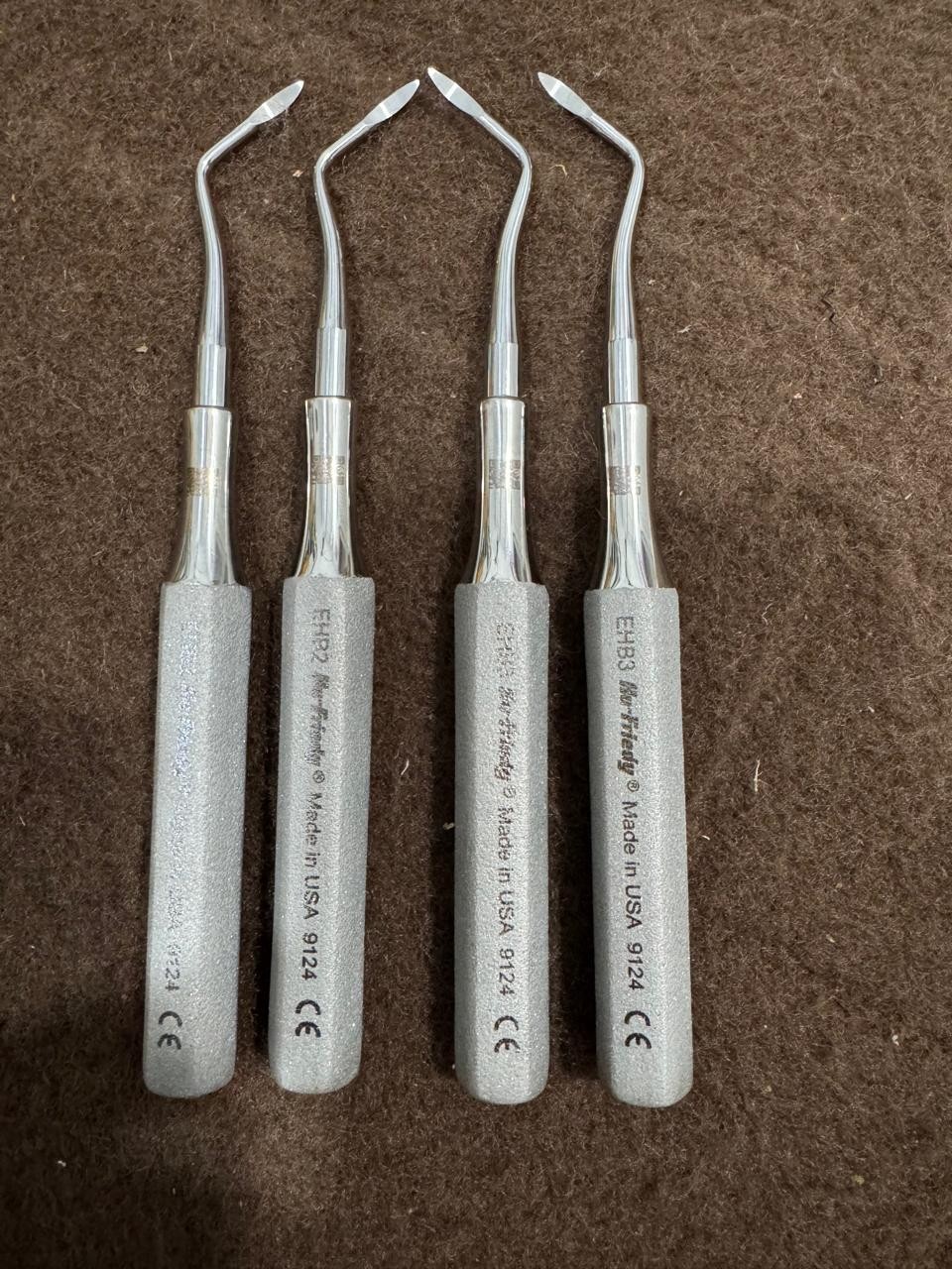Lot of 4 PCS Hu-Friedy EHB3 & EHB2 Dental Elevator Heidbrink Stainless Steel