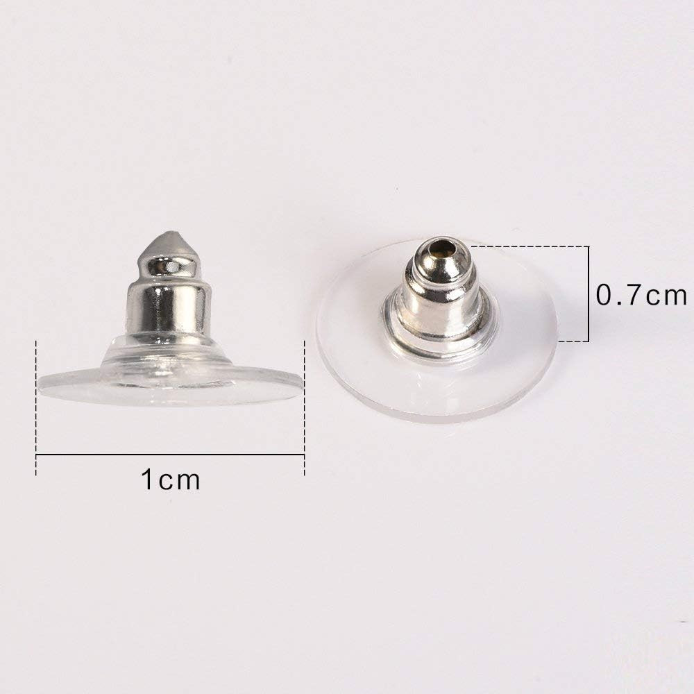 200 Pcs Earring Backs for Droopy Ears Backs Replacements Earring Backs for Heavy