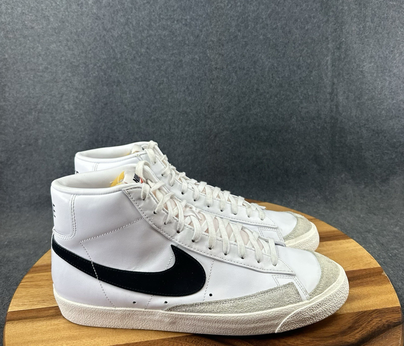 Nike Blazer Mid 77 Men's 13 Shoes Vintage Retro Style BQ6806-100 White Black