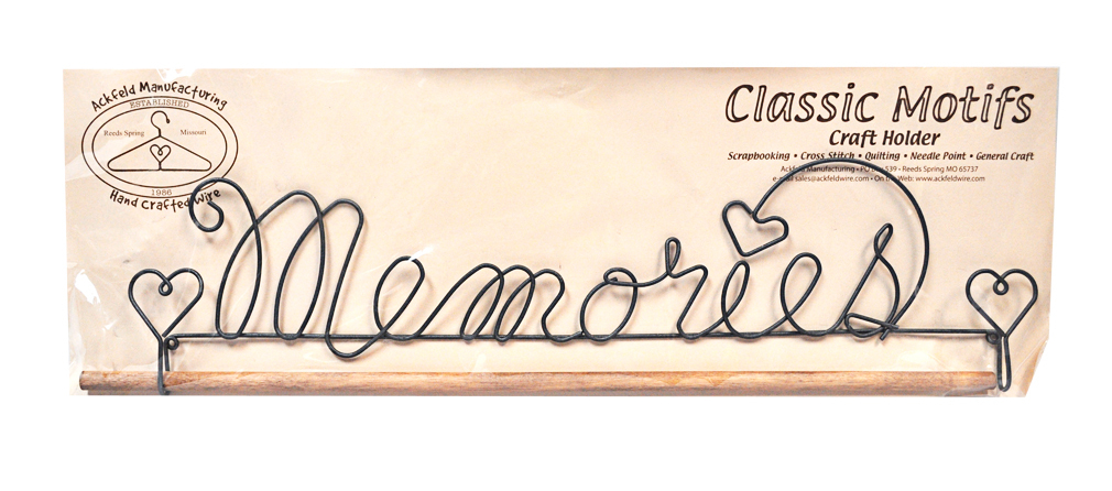 Classic Motifs Memories 16 Inch Fabric Holder With Dowel