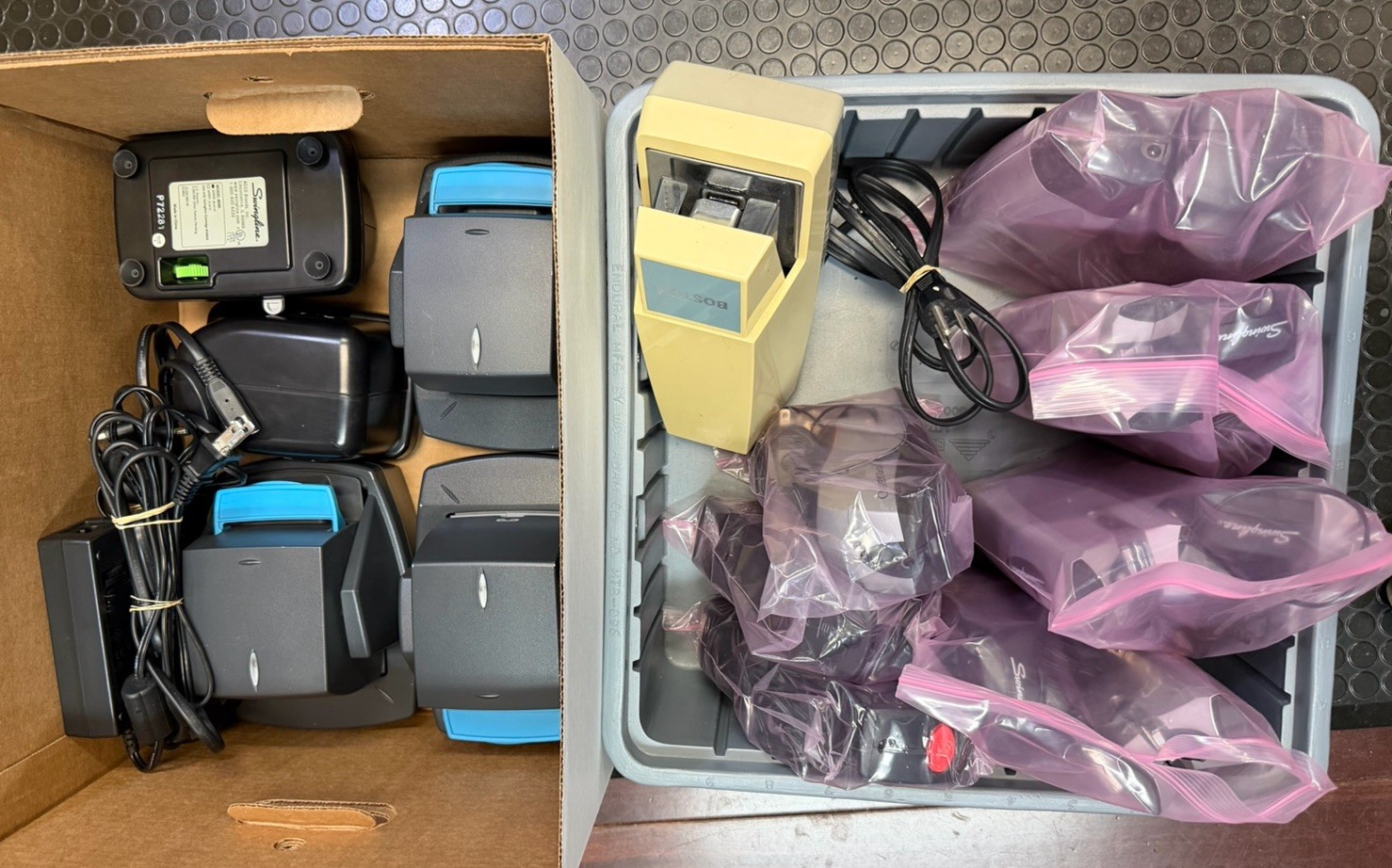 Lot Of 6 Electric Staplers: Swingline 69008 48207 48200 & Xerox EH-C591