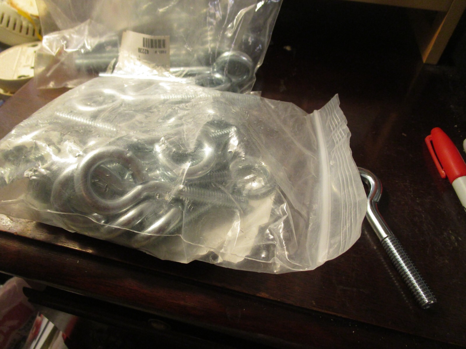 3/8-16 x 2-1/4 Shank L x 1-1/2 Thread L x 3-3/4 OAL Zinc Turned Eye Bolt QTY 25