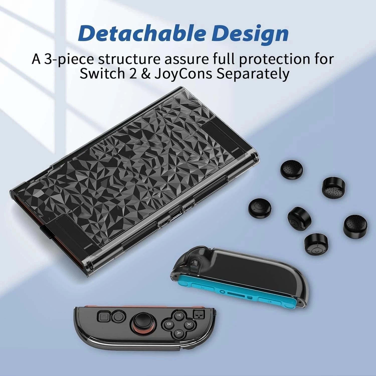 For Nintendo Switch 2 Protector Case Dockable Case Film Grip Cover Waterproof