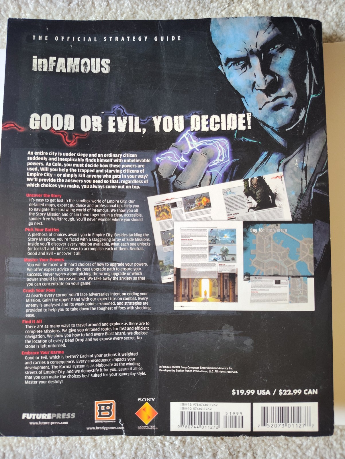 Infamous Official Strategy Guide (Sony Playstation 3 PS3)