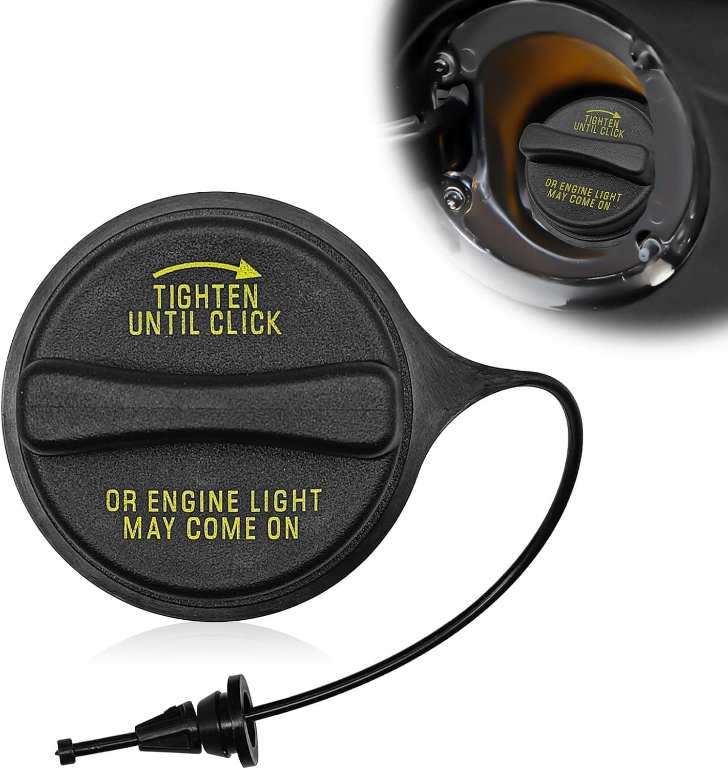 Fuel Tank Filler Cap Compatible with Excursion, F-150, F250, F350 Super Duty, E-