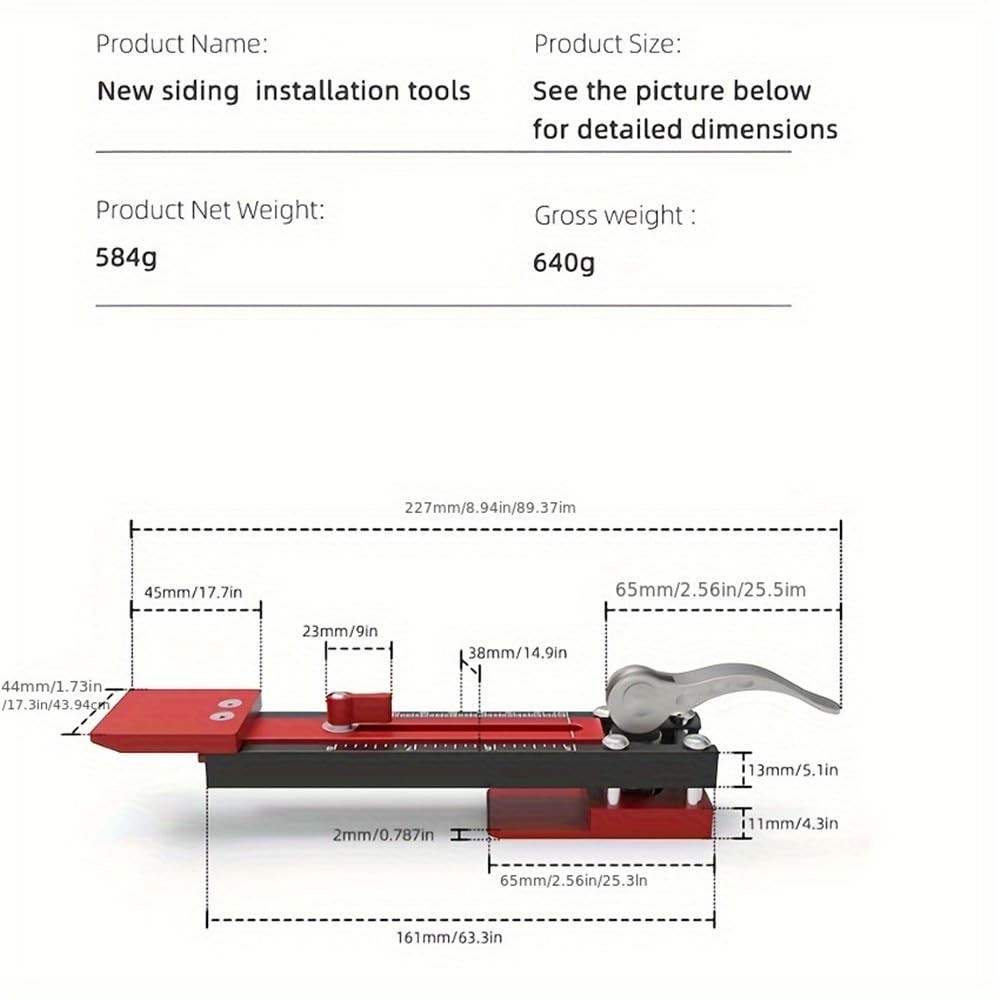 Siding Installation Tools, Hooks Mounting Kit for Hanging Outdoor Use...