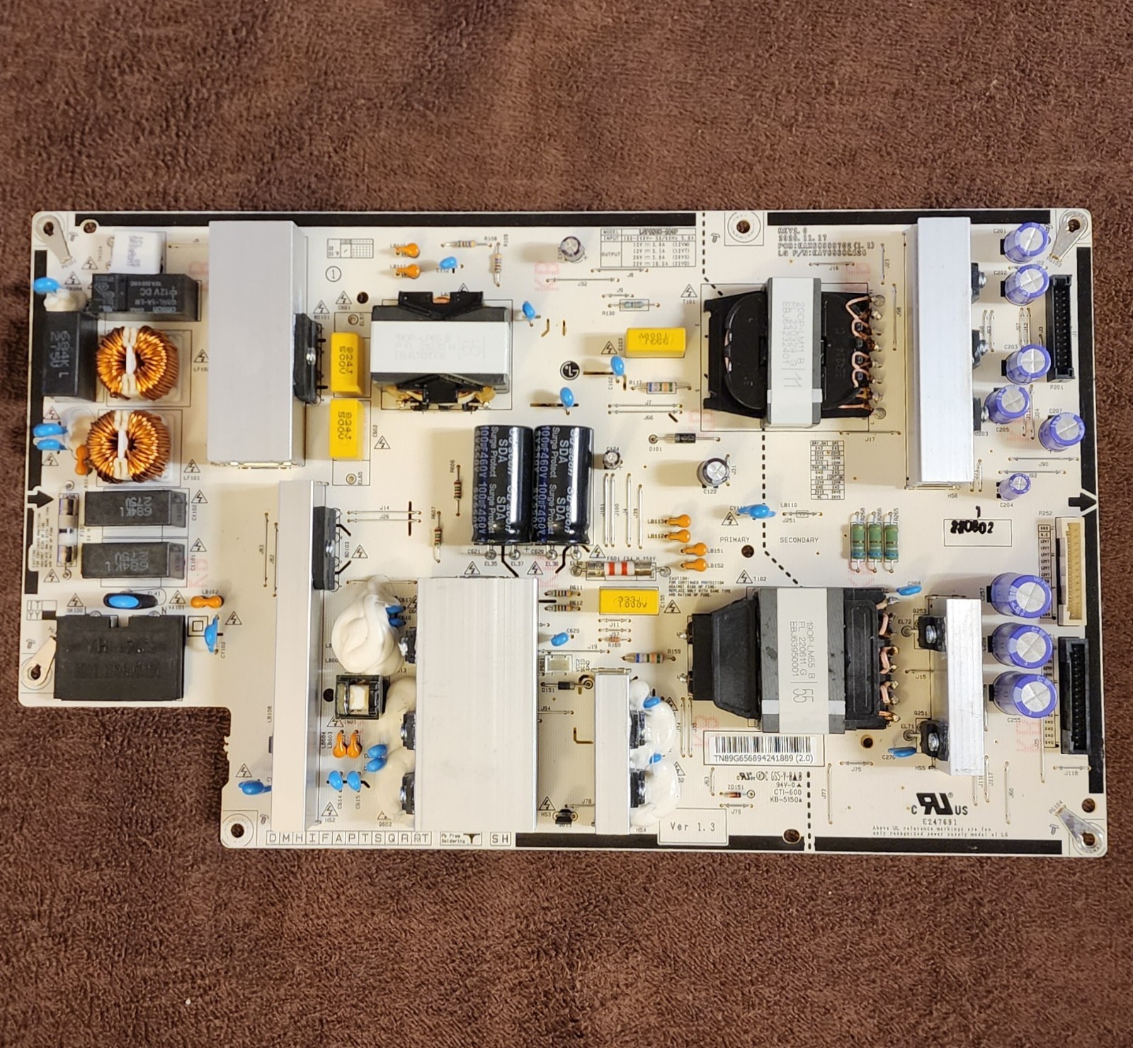 LG OLED55B2PUA TV Replacement Power Supply Board EAX65689424 / LGP55CX-200P