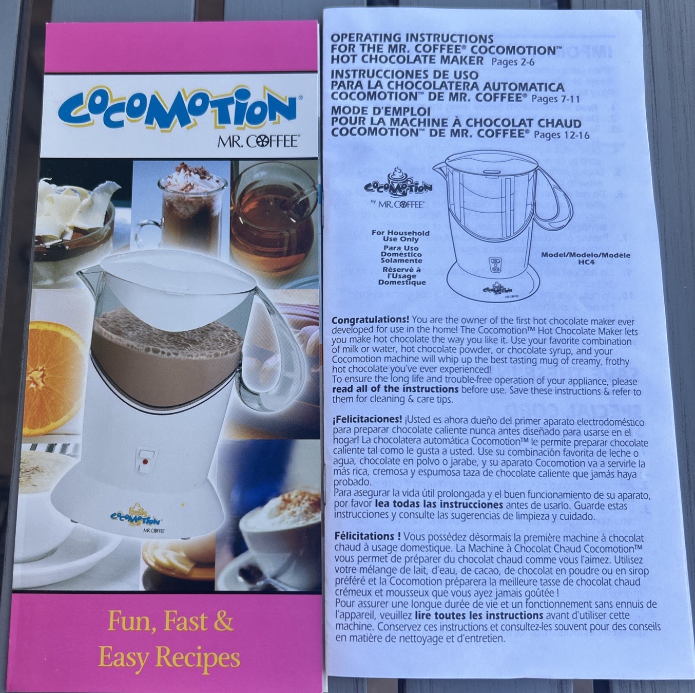 Mr. Coffee Cocomotion HC4 Automatic Hot Chocolate Maker 4 Cup New In Open Box