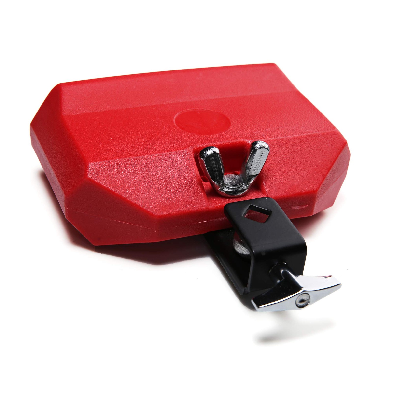 Jam Block, Red Musical Percussion Latin Drum Instrument, Plastic