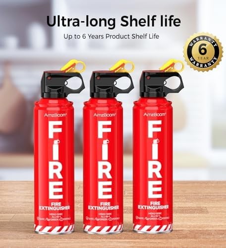 Fire Extinguisher for Home 1Pack, Kitchen, Car, and Grill,Compact Water-Based...