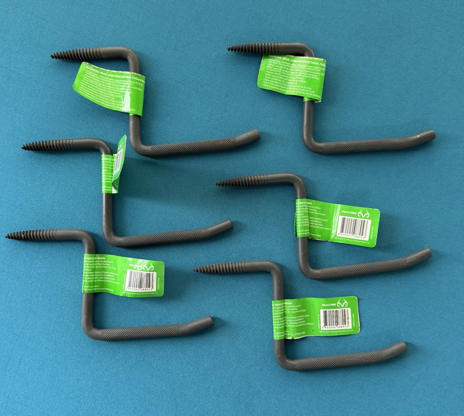 REALTREE Threaded Tree Climbing Steps- Model RTTS-101, Lot of 6, New!