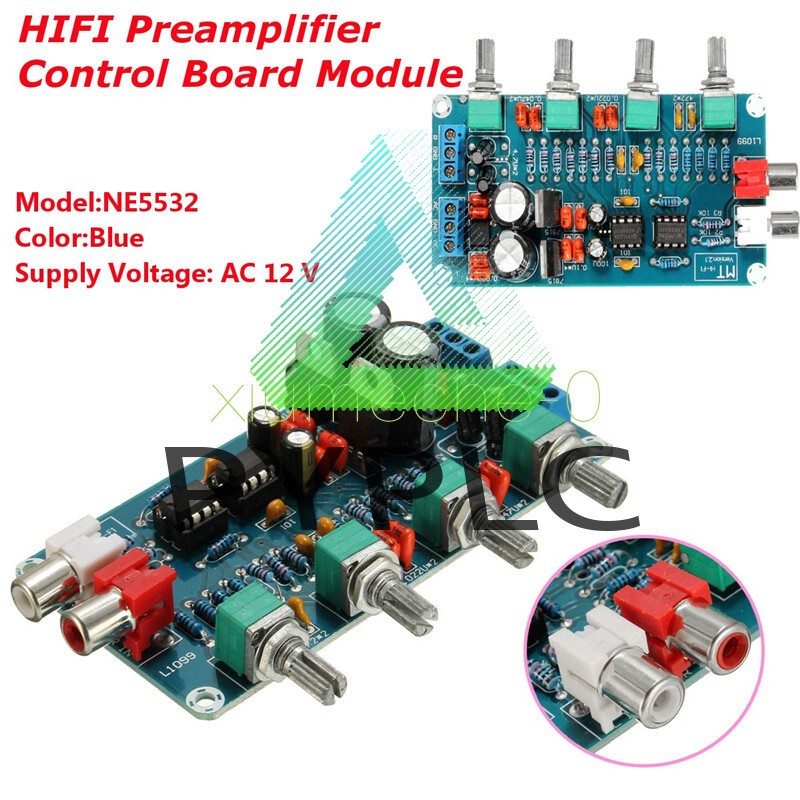 NEW HIFI NE5532 OP-AMP Preamplifier Amplifier Volume EQ Tone Control Board