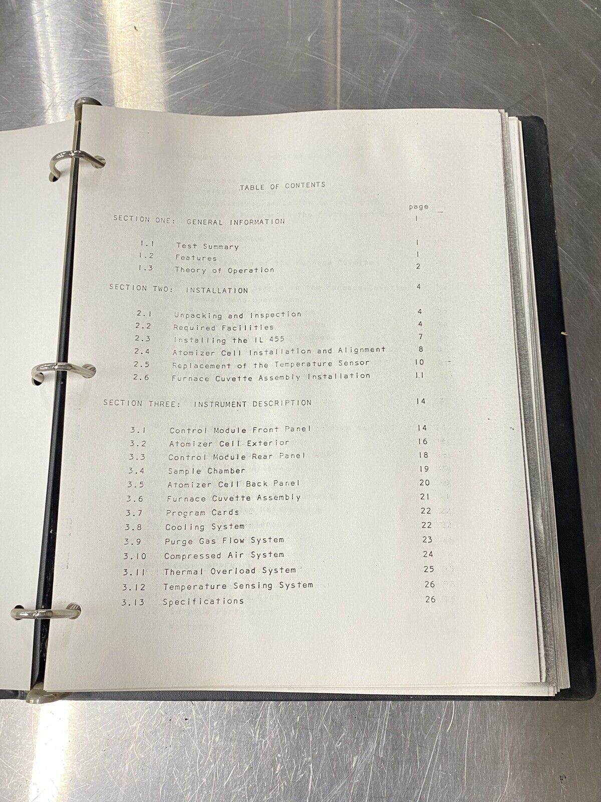 Instrumentation Lab IL 455 - Users Guide / Instruction Book