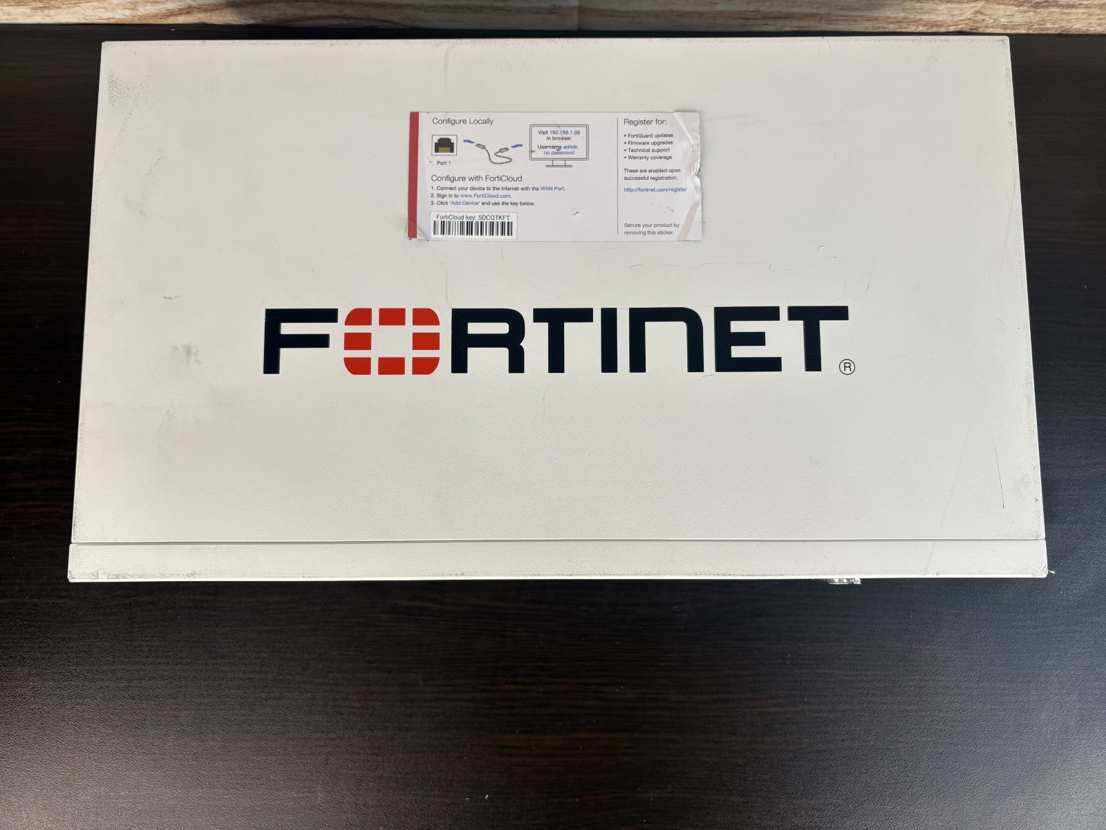 Fortinet FortiGate 100E Security Firewall Appliance FG-100E *Registered