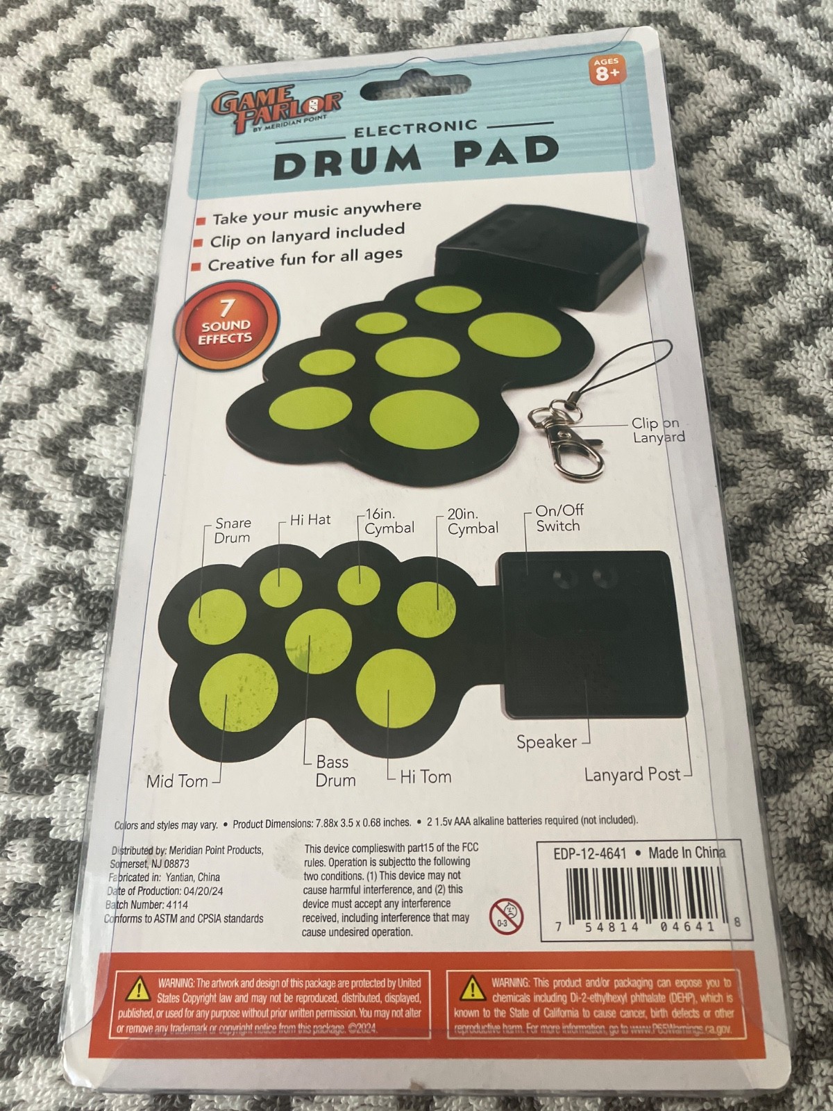 game parlor electronic drum pad