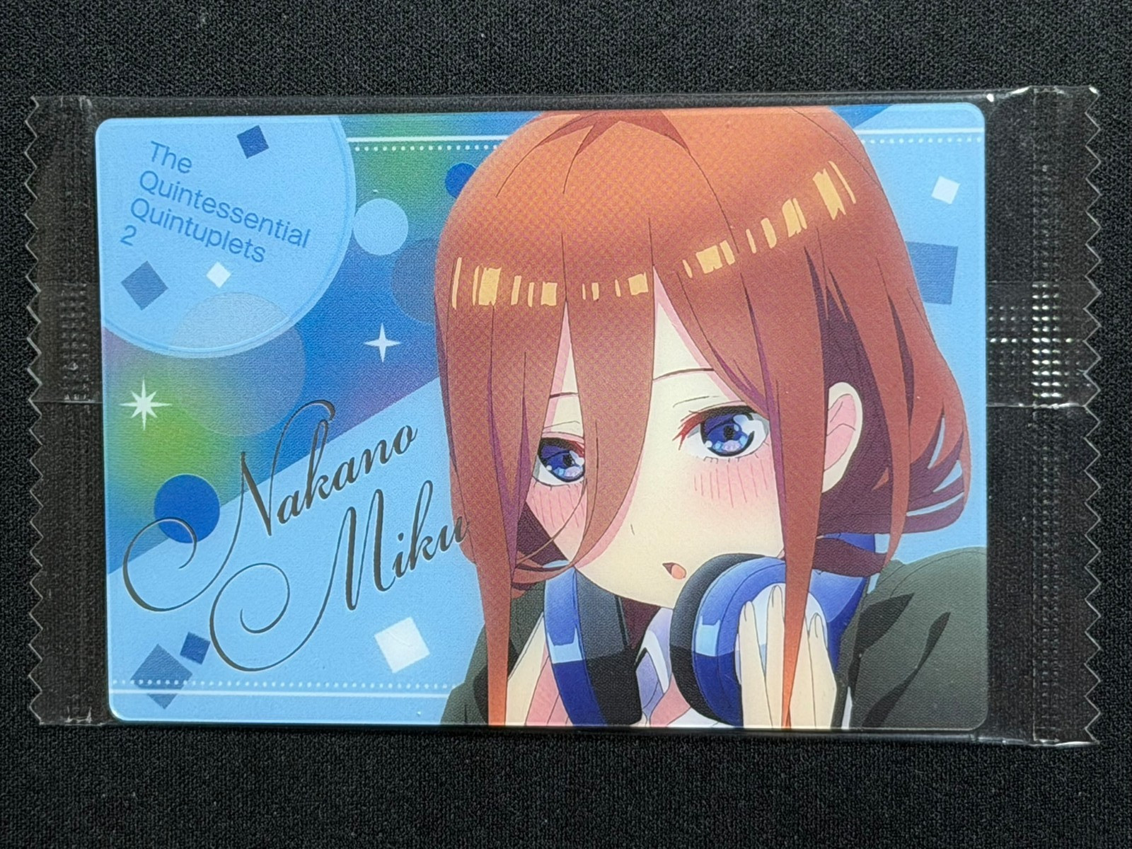 The Quintessential Quintuplets Anime Sealed Wafer Card Miku Waifu US SELLER MINT