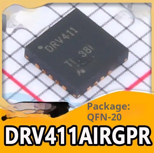 10PCS DRV411AIRGPR DRV411 QFN-20 Hall Effect Magnetic Sensor IC Chip