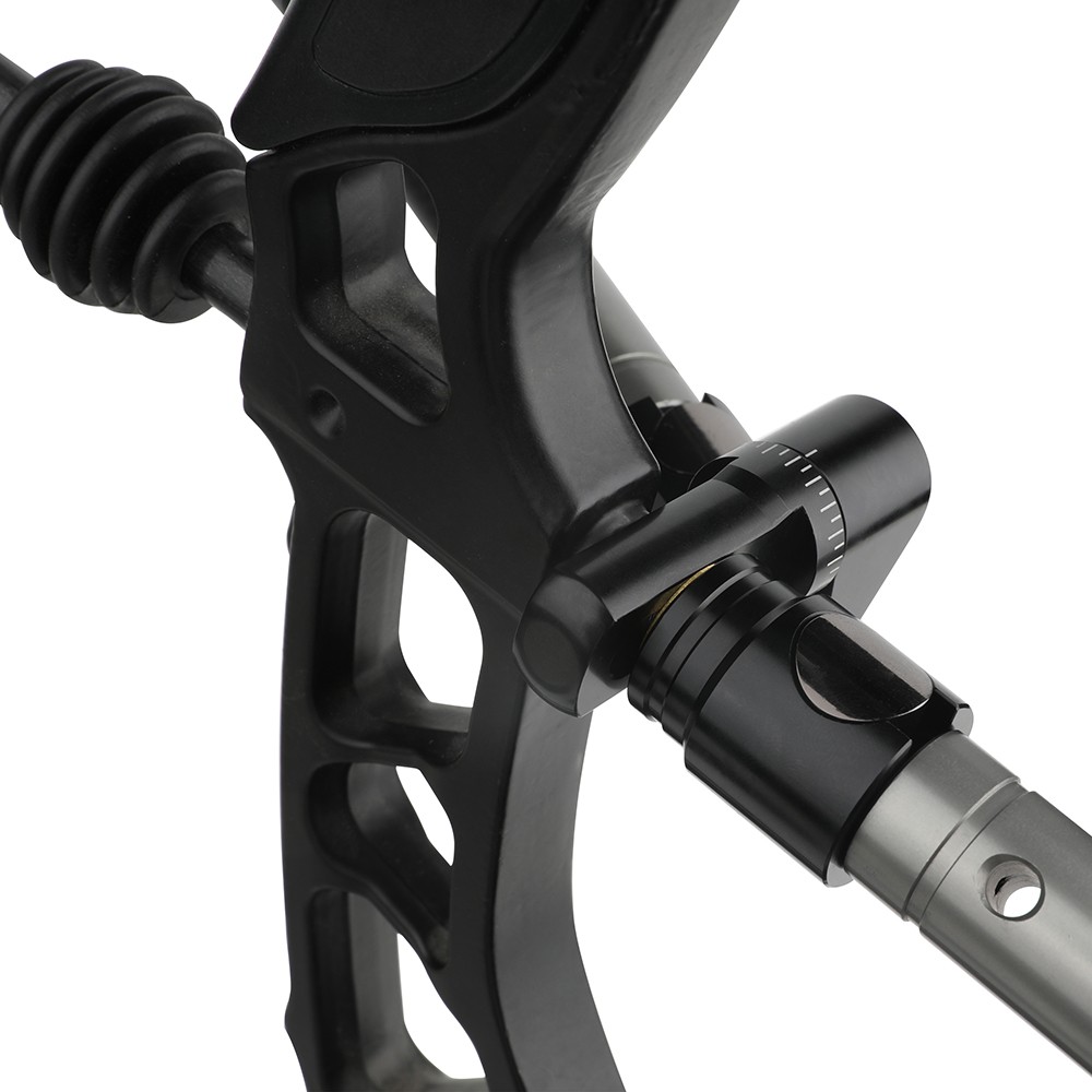 Single Side V-Bar Adjustable Aluminum Compound Bow Stabilizer Archery Shooting