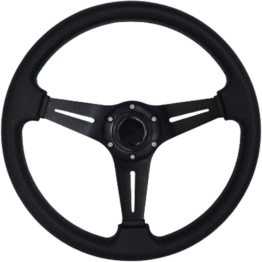13.8” Auto Racing Steering Wheel Flat Drifting 6 Bolts Car Sport Steering Whee