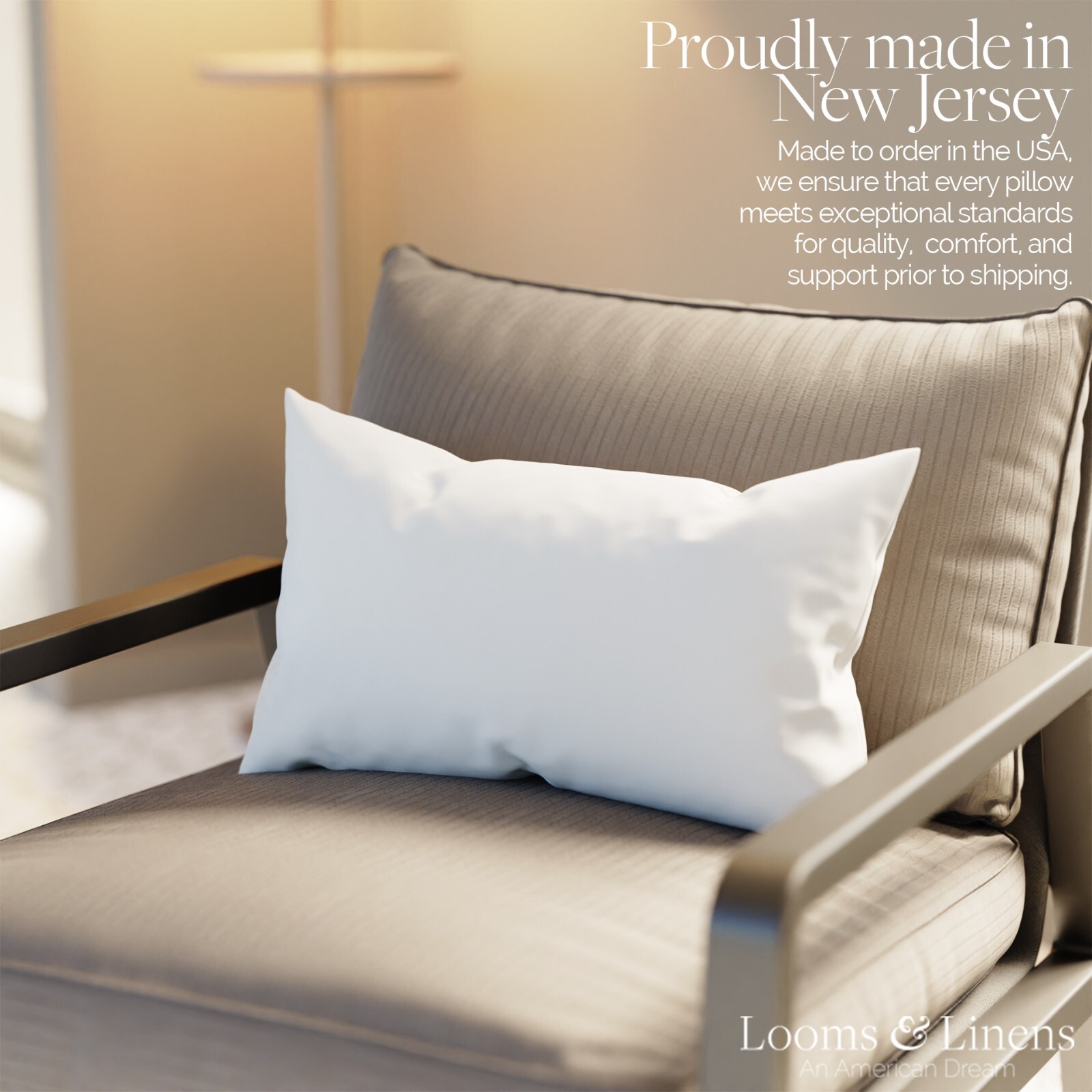 12 x 20" Lumbar Pillow Inserts Forms Down Alternative Boudoir Pillows USA Made