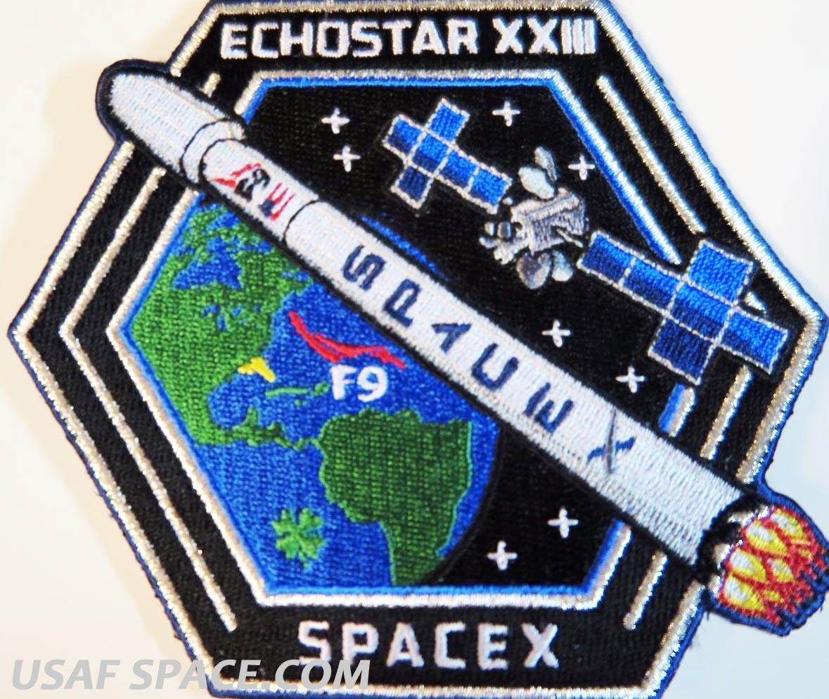 Authentic ECHOSTAR XXIII 23 - SPACEX FALCON 9 Launch - SATELLITE Mission PATCH