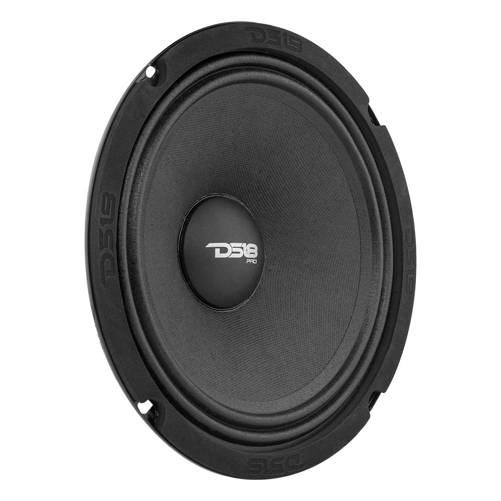 DS18 PRO-NS8 8 Inches Shallow Loudspeaker Car Audio - Midrange, 400W Max, red
