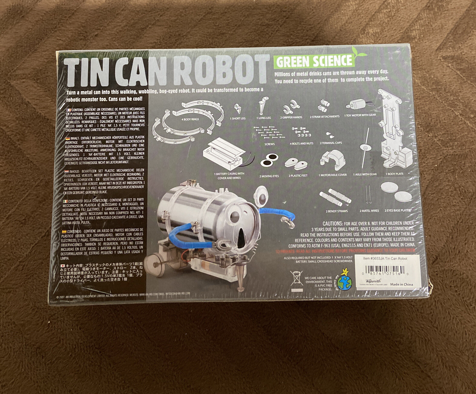 Tin Can Robot By 4M GREEN SCIENCE - Fun Mechanics Kit - Science & Engineering￼