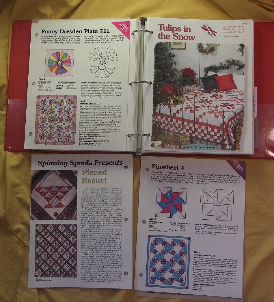 58 Patterns w/ Plastic Templates Creative Scrap Quilting House of White Birches