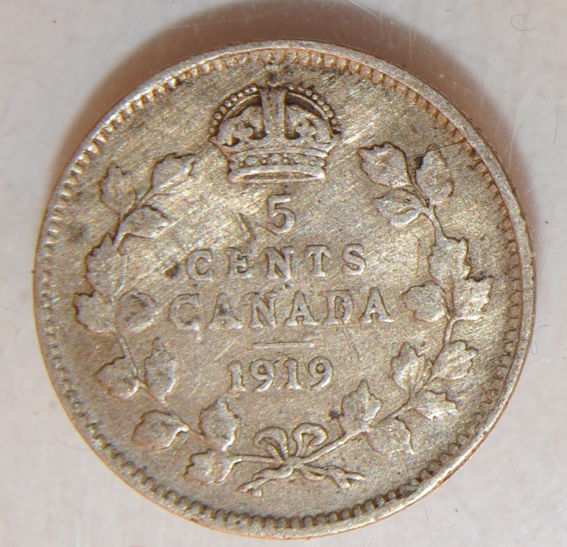 1919 Canada 5 cents lot 621