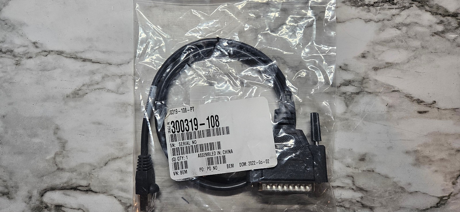 MICROS/Oracle Printer Cable RJ45 to DB25 Epson Printer CEPS-RJ4525D-3 WS4, 5, 6.