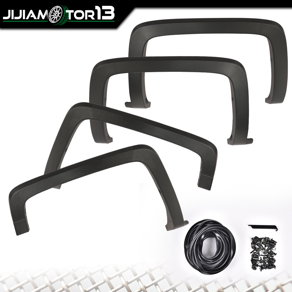 4PCS FACTORY STYLE WHEEL FENDER FLARES FIT FOR 2014-2019 CHEVY SILVERADO 1500